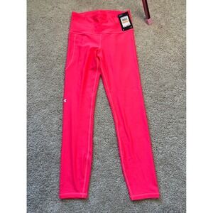 Under‎ Armour Compression Leggings High Waist Workout Ankle Pink Small